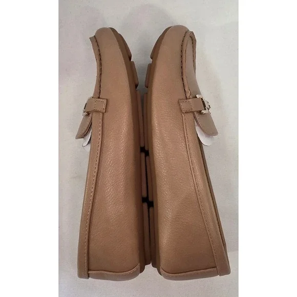 New Calvin Klein Reyna Tan Leather Loafers SilverBit DrivingMocs Womens 6.5M 273 - Picture 6 of 6